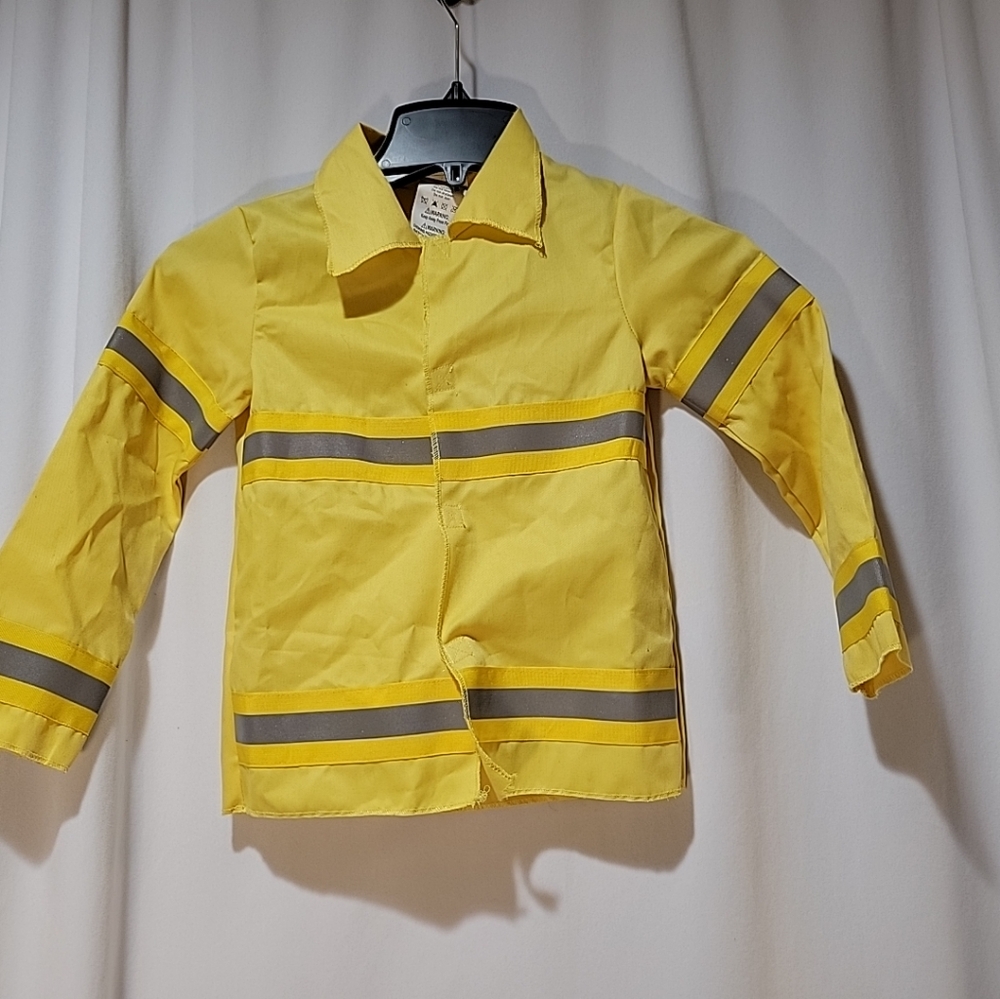 Yellow Firefighter Costume, Fits 4-6 Year Old.